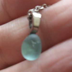 Seaglass necklace .Made from glass found at Seaham England